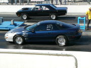NAVY 4TH-GEN CAMARO WITH SILVER FLAMES